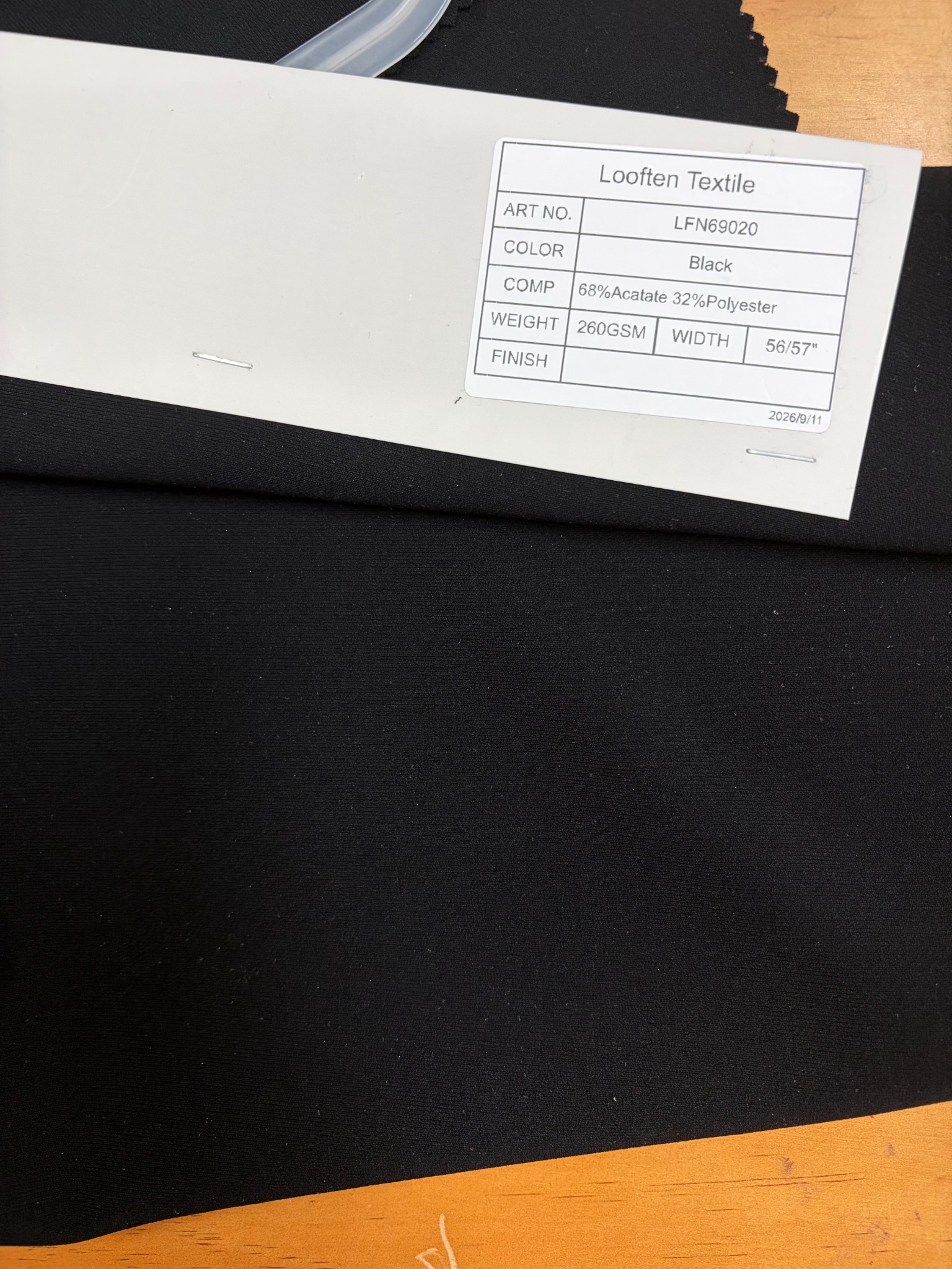 IMG_8433(1) LFN69020 Black Acetate Blend Crepe fabric