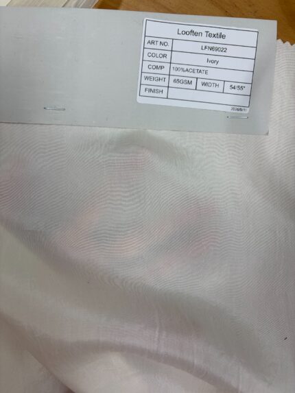 LFN69022 Ivory Lightweight Acetate Woven fabric