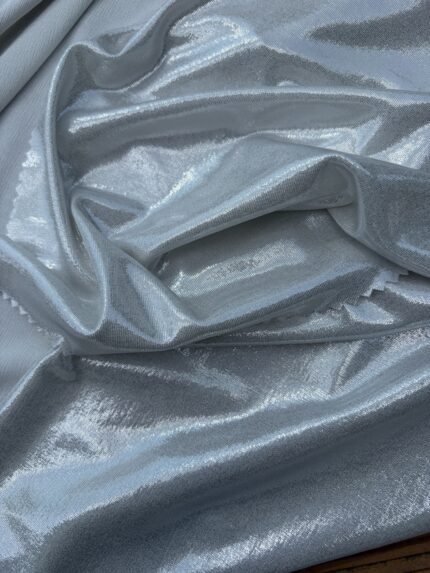 LFN69054-Silver Foil Stretch Knit